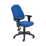 Fr First Hb Operator Chair Blue Adj Arm