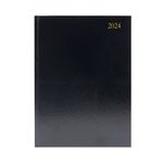 Desk Diary Wtv A5 Black 2024