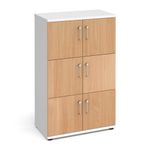 Wooden storage lockers