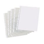 Unbrand Punched Pocket A4 Pk500 Clear