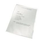 Leitz Recycle Cut Flush Folders Clear