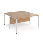 Maestro 25 bench straight desks 1600mm