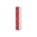 Ff 3 Door Locker Red Door 300Mm