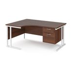 Maestro 25 Cant Lh Erg Desk 2 Drawer Ped