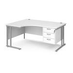 Maestro 25 Cant Lh Erg Desk 3 Drawer Ped