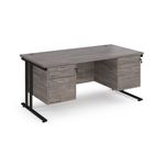 Maestro 25 Cant 800Mm Deep Desk 2X2D Ped