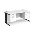 Maestro 25 Cant 800Mm Deep Desk 2X2D Ped