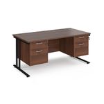 Maestro 25 Cant 800Mm Deep Desk 2X2D Ped