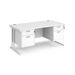 Maestro25 Wh Cl 1600 2X 2 Drw Ped - Whit