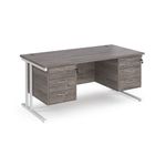 Maestro 25 Cant 800Mm Deep Desk 2X3D Ped