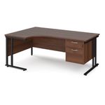 Maestro 25 Cant Lh Erg Desk 2 Drawer Ped