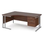 Maestro 25 Cant Lh Erg Desk 2 Drawer Ped