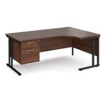 Maestro 25 Cant Rh Erg Desk 2 Drawer Ped