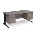 Maestro 25 Cant 800Mm Deep Desk 2X2D Ped