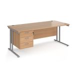 Maestro 25 cantilever 800mm desk 3d ped