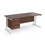 Maestro 25 cantilever 800mm desk 3d ped