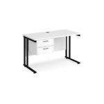 Maestro 25 Cant 600Mm Desk 2 Drawer Ped