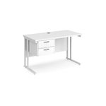 Maestro 25 Cant 600Mm Desk 2 Drawer Ped