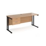 Maestro 25 Cant 600Mm Desk 2 Drawer Ped