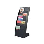 Fast Paper Black Curved Lit Displ 285.01