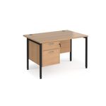 Maestro 25 H-Frame 800Mm Desk 2D Ped