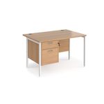 Maestro 25 H-Frame 800Mm Desk 2D Ped