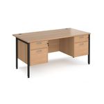 Maestro 25 H-Frame 800Mm Desk 2X2D Ped