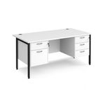 Maestro 25 H-Frame 800Mm Desk 2X2D Ped