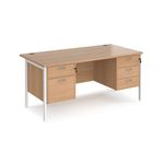 Maestro 25 H-Frame 800Mm Desk 2X2D Ped