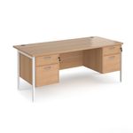 Maestro 25 H-Frame 800Mm Desk 2X2D Ped