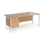 Maestro 25 H-Frame 800Mm Desk 2D Ped