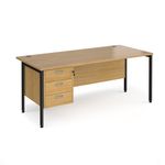 Maestro 25 H-Frame 800Mm Desk 3D Ped