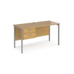 Maestro 25 H-Frame 600Mm Desk 2D Ped