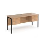 Maestro 25 H-Frame 600Mm Desk 2X2D Ped