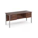 Maestro 25 H-Frame 600Mm Desk 2X2D Ped