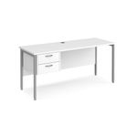 Maestro 25 H-Frame 600Mm Desk 2D Ped