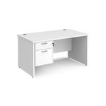 Maestro 25 panel end 800mm desk 2d ped