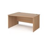 Maestro 25 panel end left hand wave desk