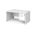 Maestro 25 panel end lh wave desk 2d ped