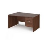 Maestro 25 panel end lh wave desk 2d ped