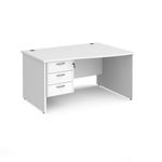 Maestro 25 panel end rh wave desk 3d ped