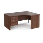 Maestro 25 panel end rh erg desk 2d ped