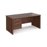 Maestro 25 panel end 800mm desk 2d ped