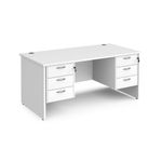 Maestro 25 panel end 800mm desk 2x3d ped