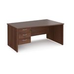 Maestro 25 panel end rh wave desk 3d ped