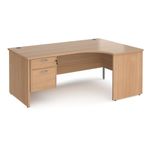 Maestro 25 panel end rh erg desk 2d ped