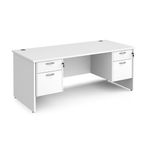 Maestro 25 panel end 800mm desk 2x2d ped