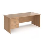 Maestro 25 panel end 800mm desk 3d ped