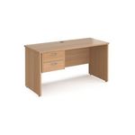 Maestro 25 panel end 600mm desk 2d ped