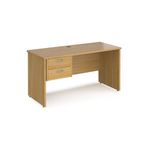 Maestro 25 panel end 600mm desk 2d ped